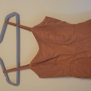 Old Navy V-neck Cami Junpsuit Size Medium Warm Coffee